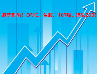跌势刺激！DMC、生胶、107胶...暗跌200！下游纷纷备货！节后喜迎开门红？【周报】